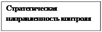 Надпись: Стратегическая направленность контроля