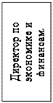Надпись: Директор по экономике и финансам.