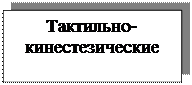 Надпись: Тактильно-кинестезические