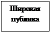 Надпись: Широкая публика
