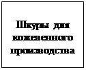 Надпись: Шкуры для кожевенного производства