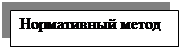 Надпись: Нормативный метод