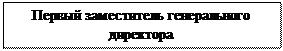Надпись: Первый заместитель генерального директора