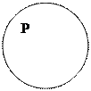 Овал: P