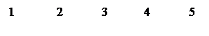 Надпись: 1             2            3           4            5