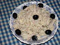 Салат с кальмарами