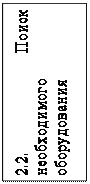 Надпись: 2.2. Поиск необходимо-го оборудования