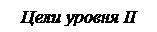 Надпись: Цели уровня II