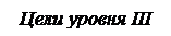 Надпись: Цели уровня III