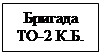 Надпись: Бригада ТО-2 К.Б. 