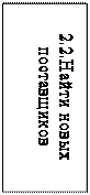 Надпись: 2.2.Найти новых                  поставщиков
