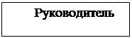 Надпись: Руководитель
