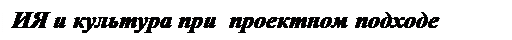 Надпись: ИЯ и культура при  проектном подходе