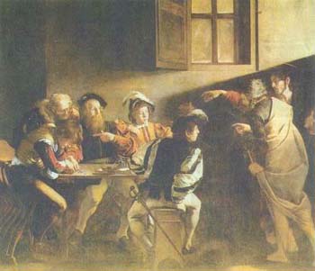 Караваджо. Призвание Матфея. 1597тАФ1599. Рим, Капелла Контарелли в церкви Сан Луиджи деи Франчези